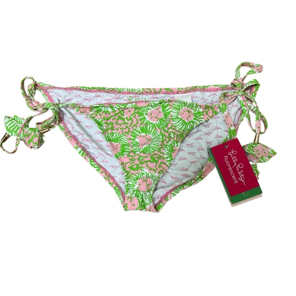 Lilly Pulitzer String Bikini Bottoms Cabana Pink
Sunnyside Print size XS NWT